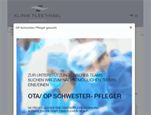 Tablet Screenshot of klinik-fleetinsel.de